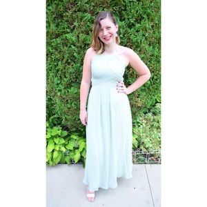 Azazie Dusty Sage Ginger Dress